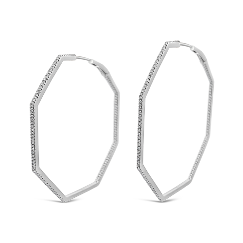 Octagon Hoop Earrings