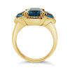 Blue Topaz & Diamond Ring