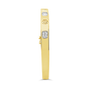 Yellow Gold Bangle with Diamonds