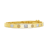Yellow Gold Bangle with Diamonds