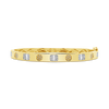 Yellow Gold Bangle with Diamonds