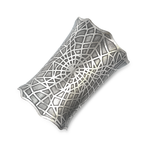 Silver Cobweb Estate Cuff Bracelet