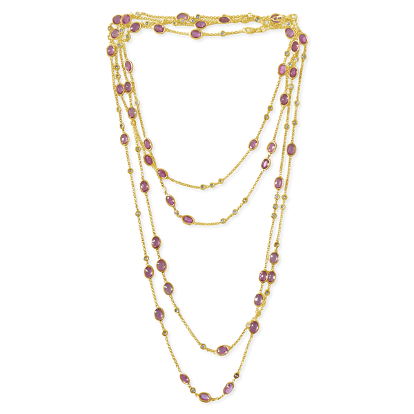 Pink Sapphire Necklace
