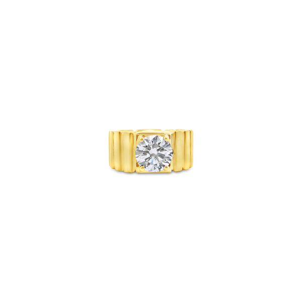Gold & Diamond Band Style Ring