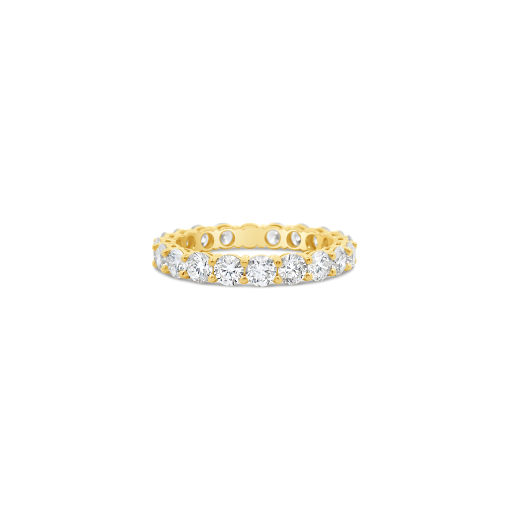Yellow Gold & Diamond Eternity Band