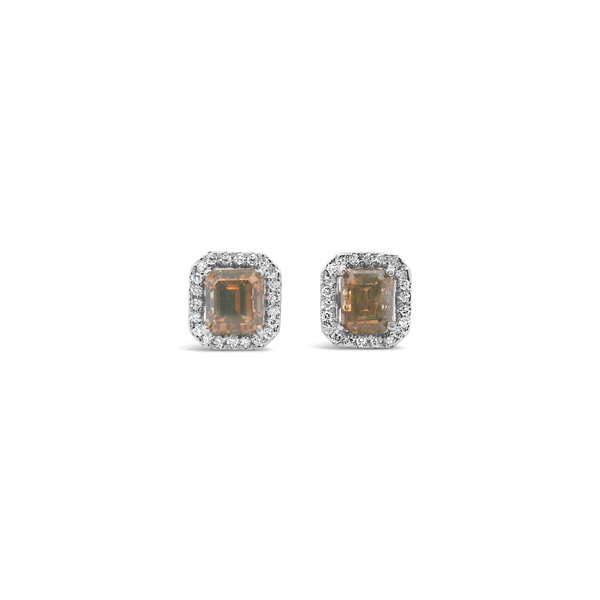 Brown Diamond Earrings