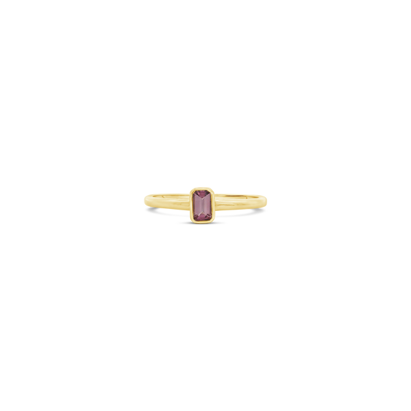 Pink Tourmaline Stacker Ring
