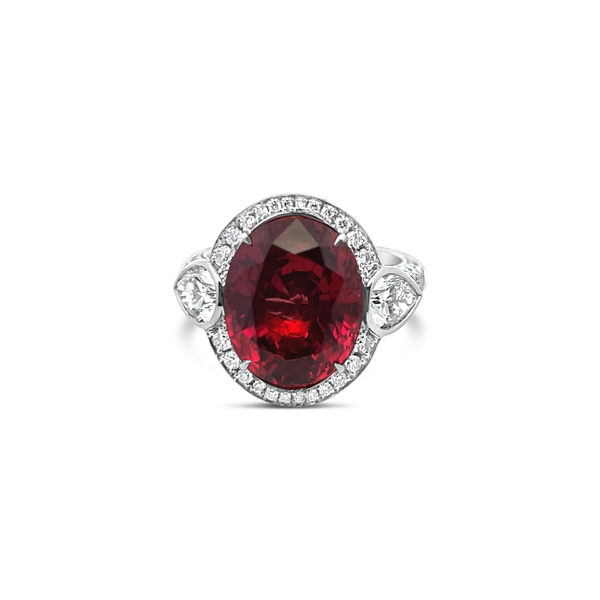 Oval Ruby & Diamond Ring