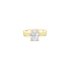Radiant cut Solitaire Diamond Engagement Ring