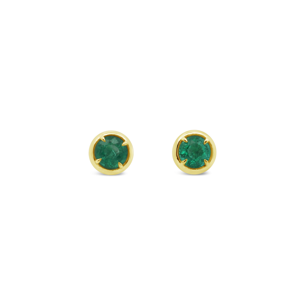 Emerald Stud Earrings