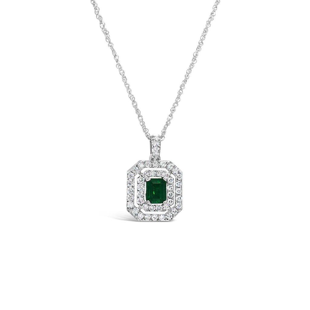 Emerald & Diamond Pendant