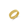 Triple Row Twisted Gold Ring
