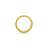 Triple Row Twisted Gold Ring
