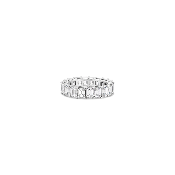 Emerald cut Diamond Eternity Band