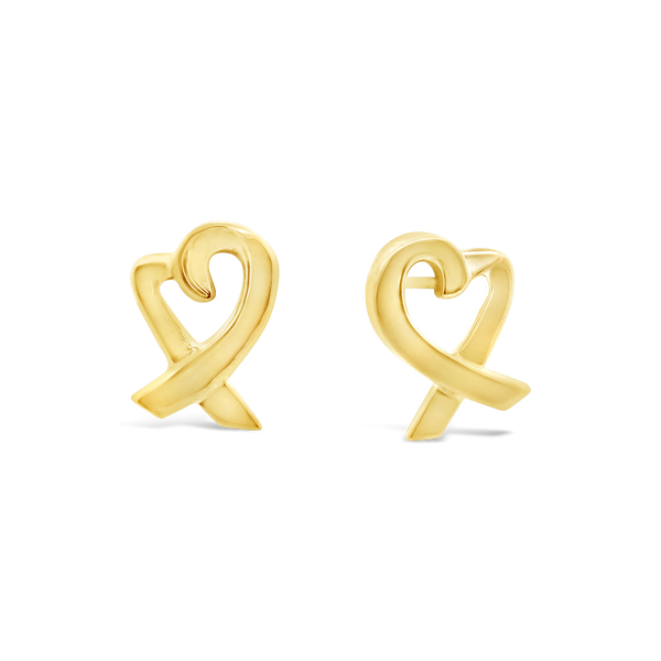 Gold Heart Earrings