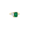 Emerald & Diamond "Twin" Ring