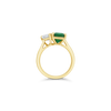 Emerald & Diamond "Twin" Ring