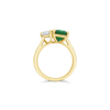 Emerald & Diamond "Twin" Ring