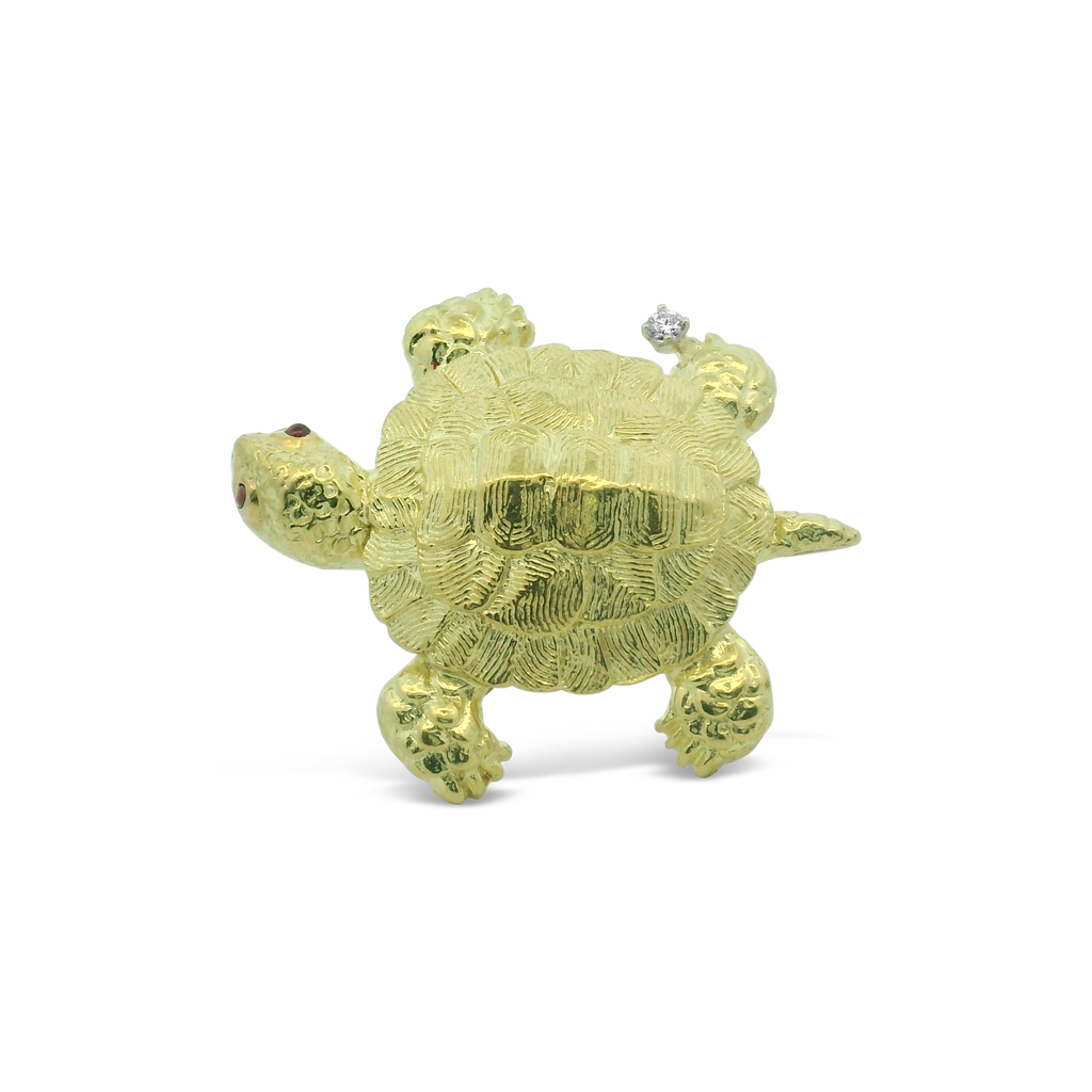 Gold Turtle Pin/Brooch