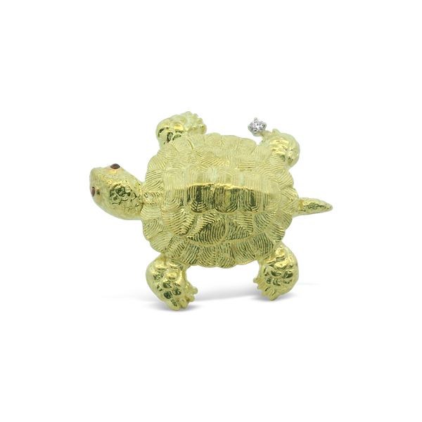 Gold Turtle Pin/Brooch
