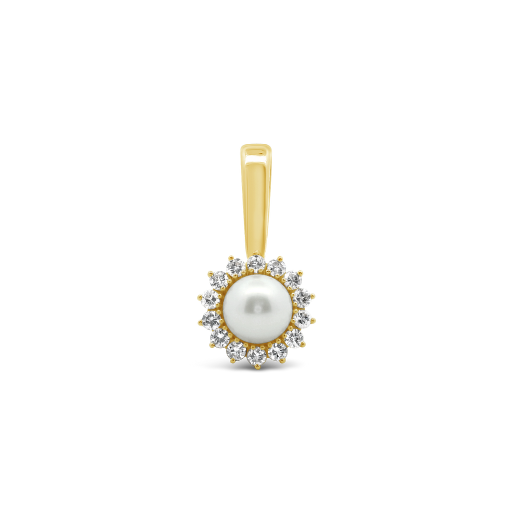 Mikimoto Pearl & Diamond Pendant