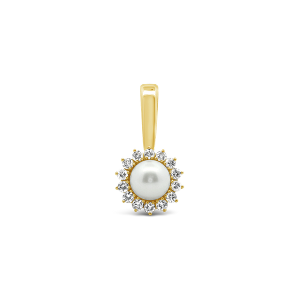Mikimoto Pearl & Diamond Pendant