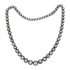 Diamond Riviera Necklace with Silver on Gold