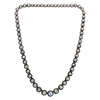 Diamond Riviera Necklace with Silver on Gold