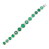 Oval Emerald & Diamond Bracelet