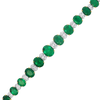 Oval Emerald & Diamond Bracelet