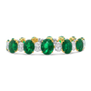 Oval Emerald & Diamond Bracelet