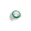 Emerald & Diamond Cocktail Ring