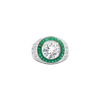 Emerald & Diamond Cocktail Ring