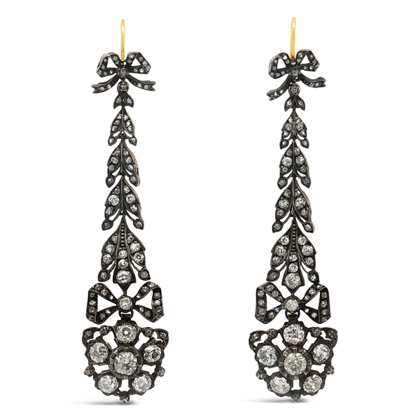 Antique Georgian Diamond Drop Earrings