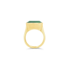 Emerald Ring set in East-West Style