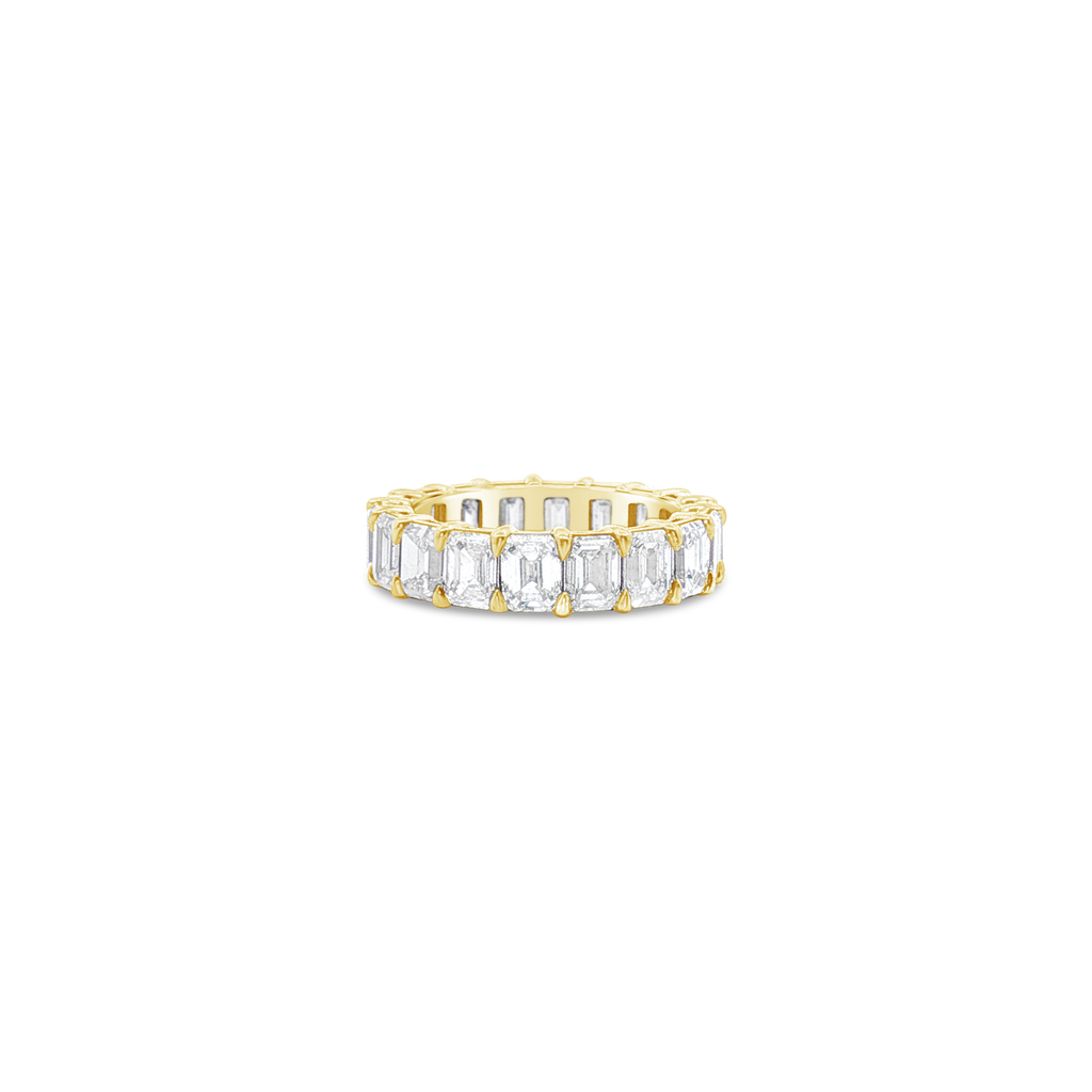 Emerald cut Diamond Eternity Band