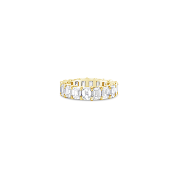Emerald cut Diamond Eternity Band