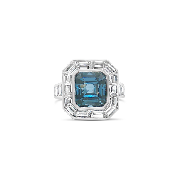 Spinel & Diamond Ring