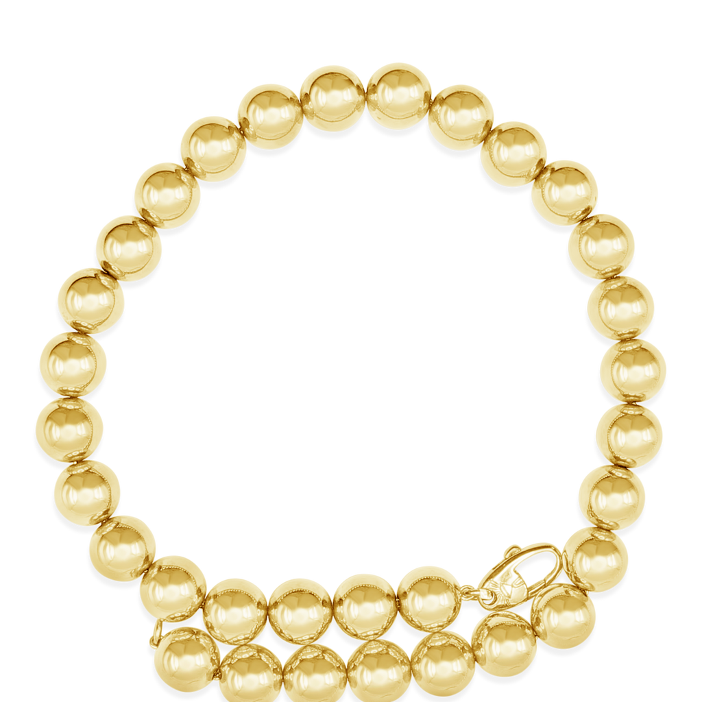 Yellow Gold Ball/Bead Estate Necklace