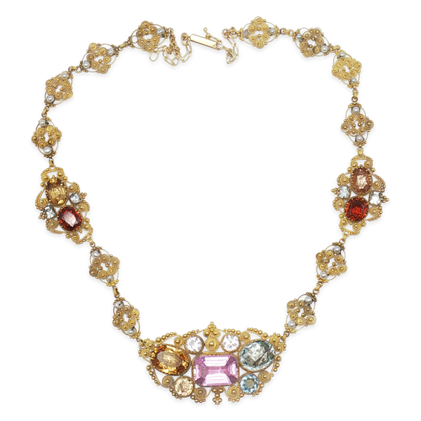 Yellow Gold Georgian Gem Set