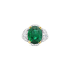 Oval Emerald & Diamond Ring