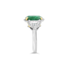 Oval Emerald & Diamond Ring