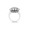 Red Spinel & Diamond Ring