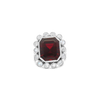 Red Spinel & Diamond Ring