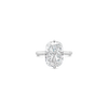 Elongated Cushion Diamond Solitaire Ring
