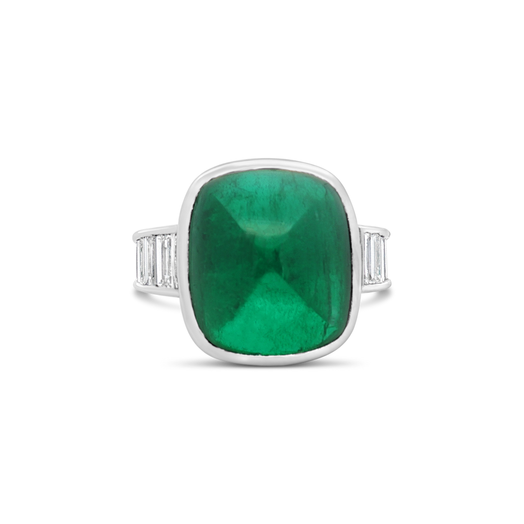 Columbian Emerald & Diamond Ring