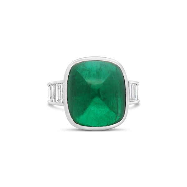Columbian Emerald & Diamond Ring