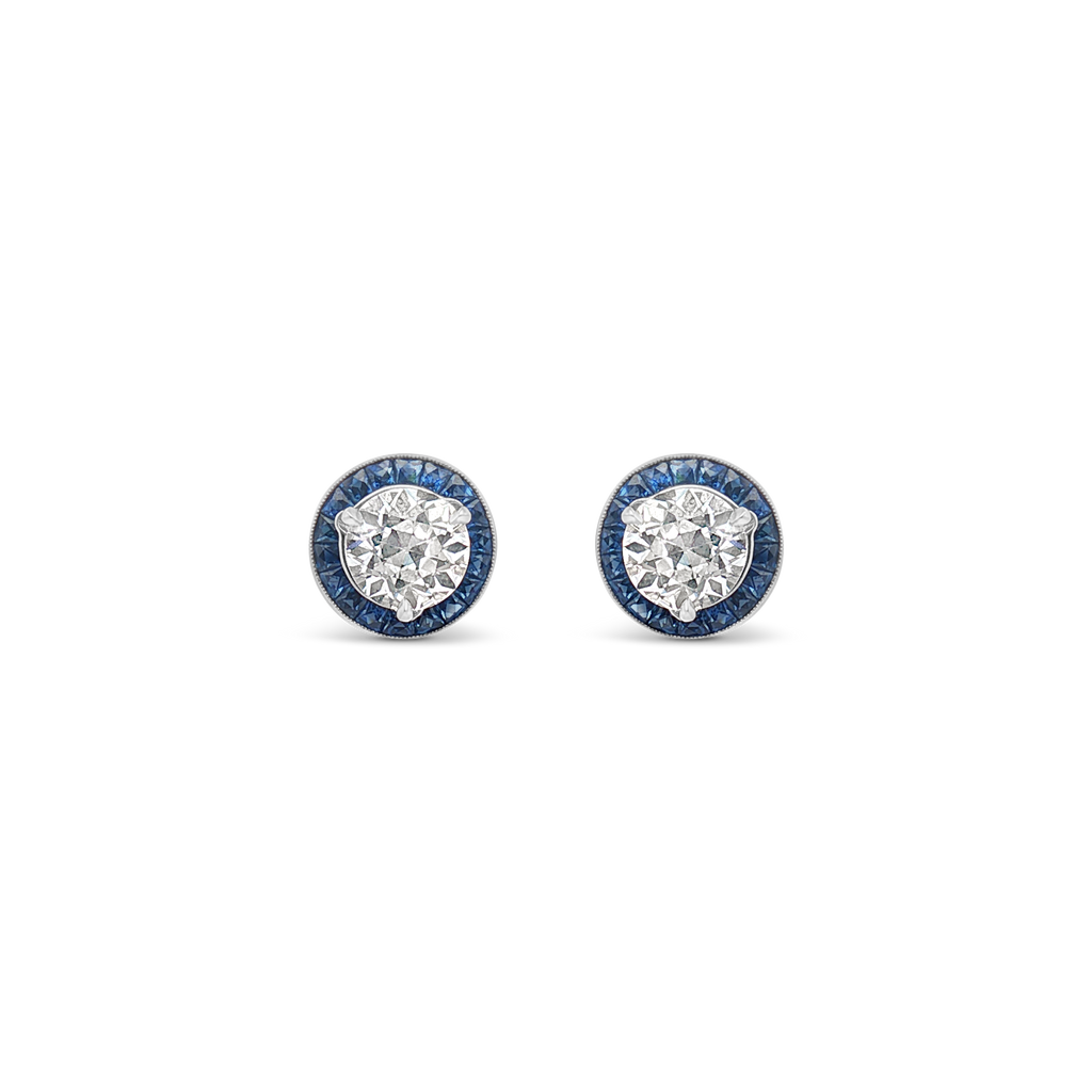 Diamond & Sapphire Earrings