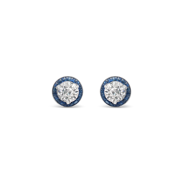Diamond & Sapphire Earrings
