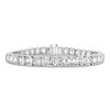 Asscher Cut Diamond Straight Bracelet